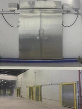 Porta de deslizamento do freezer de armazenamento frio